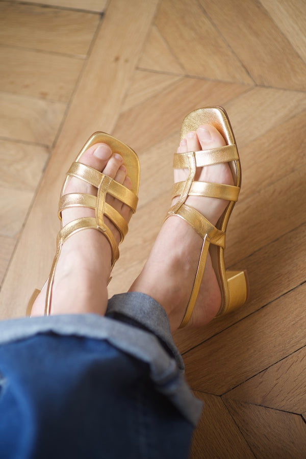 Gabrielle Sandals Gold