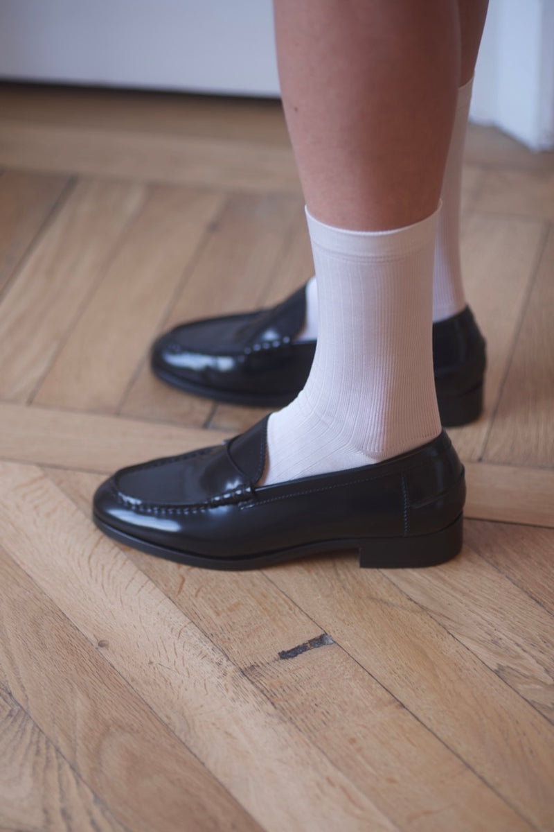 * Pré Vente * Marie Cécile Loafers Polido Black